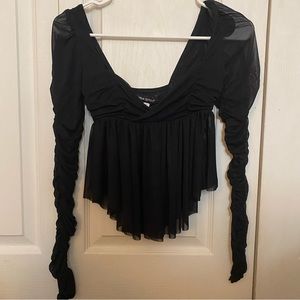 UO mesh babydoll top